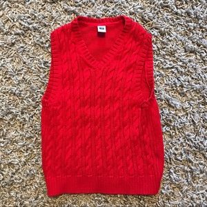 Janie and Jack Size 5 Holiday Red Vest